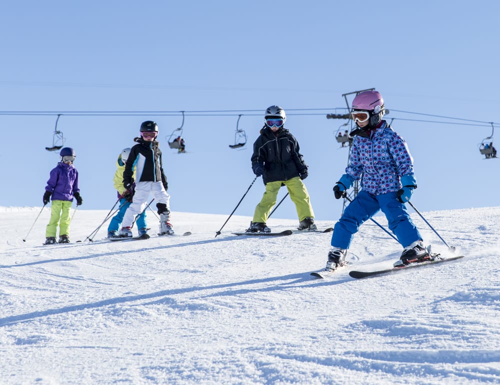 Kinder auf der Piste