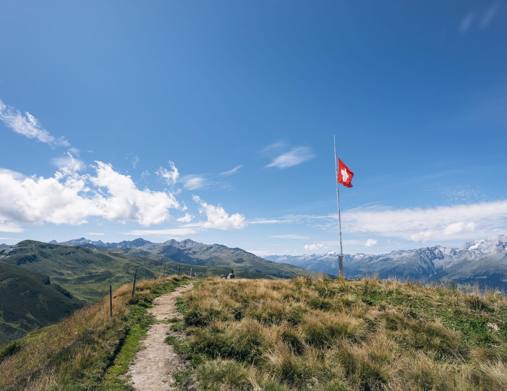 Wandergebiet Obersaxen Mundaun Val Lumnezia im Sommer