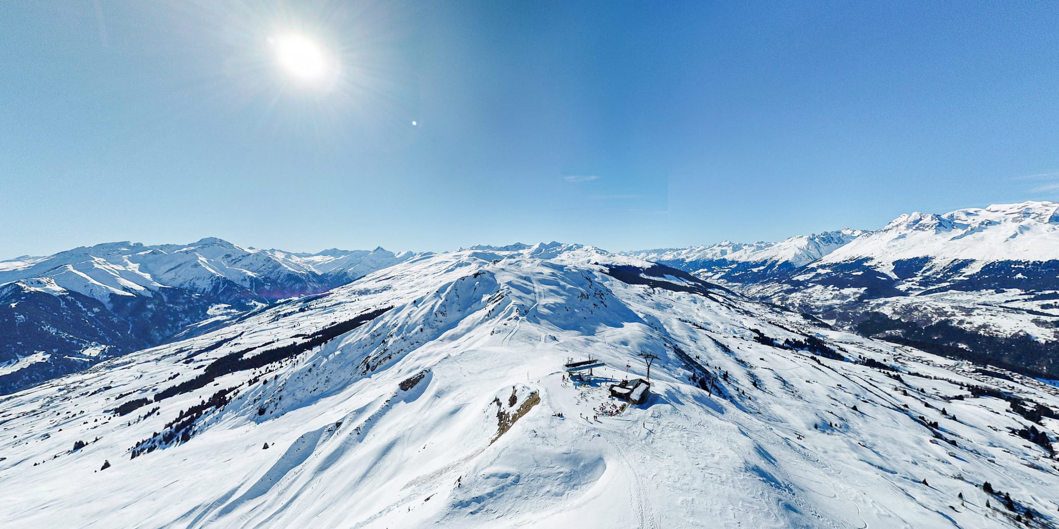 Bergbahnen Obersaxen Mundaun Val Lumnezia im Winter